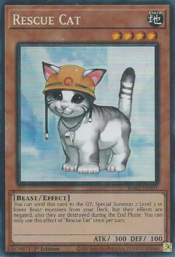 Rescue Cat - RA02-EN001 - Collector's Rare 1st Edition