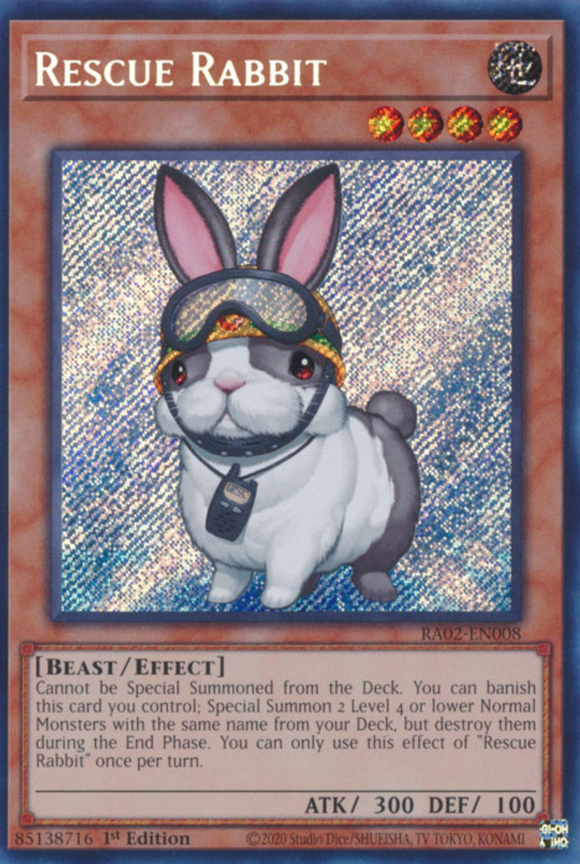 Rescue Rabbit - RA02-EN008 - Secret Rare 1st Edition