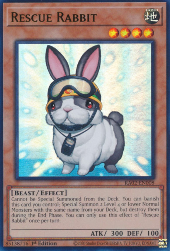 Rescue Rabbit - RA02-EN008 - Ultra Rare 1st Edition