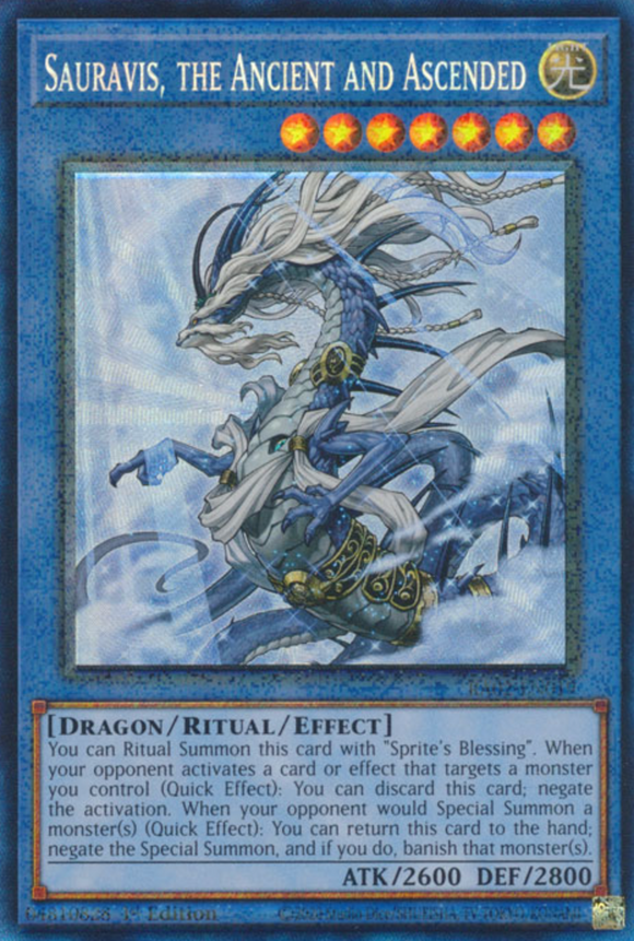 Sauravis, the Ancient and Ascended - RA02-EN019 - Collector's Rare 1st Edition