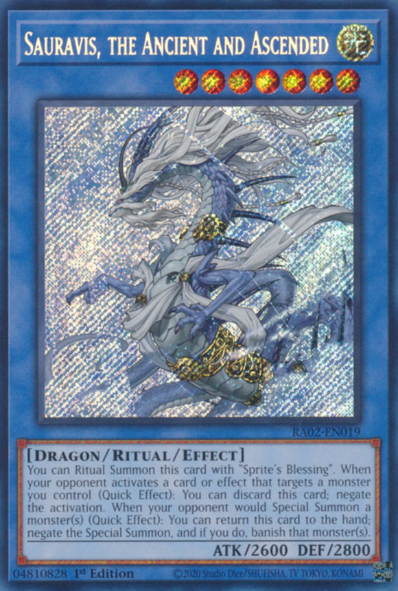 Sauravis, the Ancient and Ascended - RA02-EN019 - Secret Rare 1st Edition
