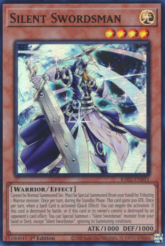 Silent Swordsman - RA02-EN011 - Super Rare 1st Edition