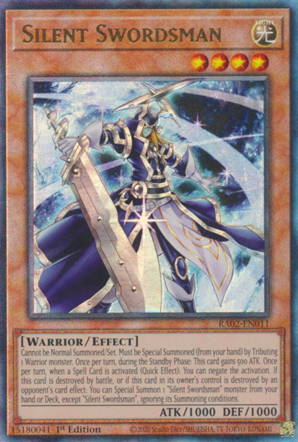 Silent Swordsman - RA02-EN011 - Ultimate Rare 1st Edition