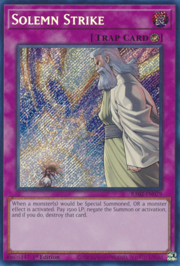 Solemn Strike - RA02-EN079 - Secret Rare 1st Edition