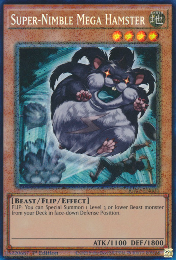 Super-Nimble Mega Hamster - RA02-EN004 - Collector's Rare 1st Edition