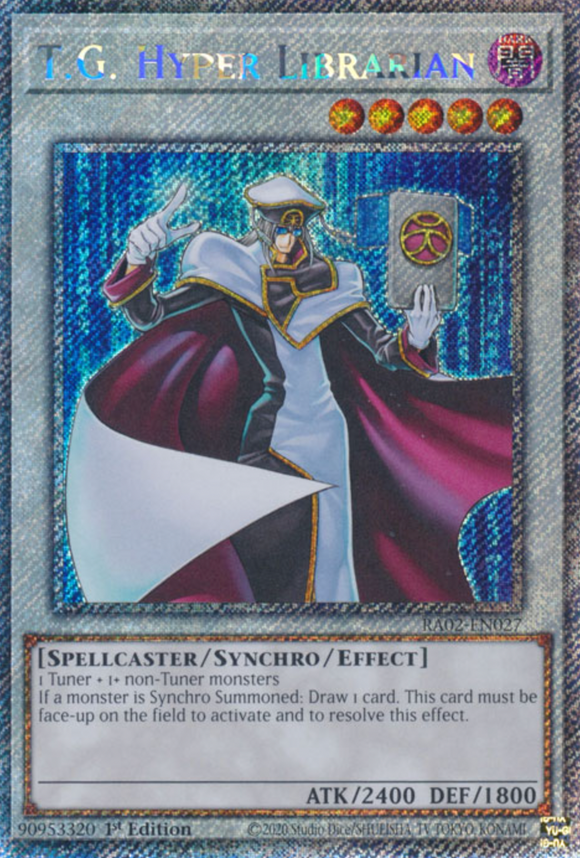 T.G. Hyper Librarian - RA02-EN027 - Platinum Secret Rare 1st Edition