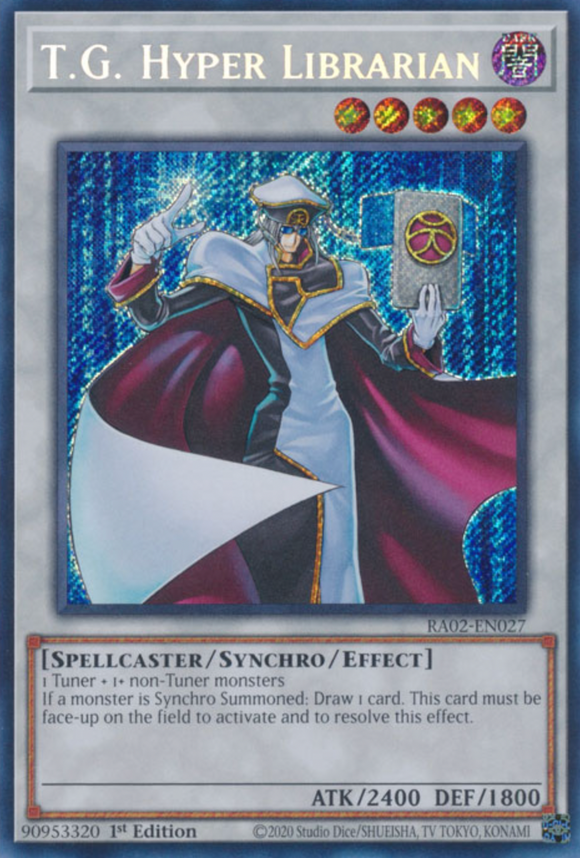 T.G. Hyper Librarian - RA02-EN027 - Secret Rare 1st Edition