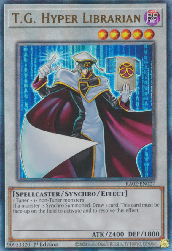 T.G. Hyper Librarian - RA02-EN027 - Ultimate Rare 1st Edition