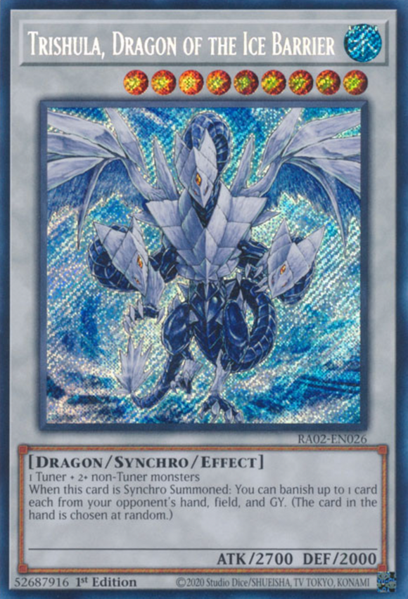 Trishula, Dragon of the Ice Barrier - RA02-EN026 - Secret Rare 1st Edition