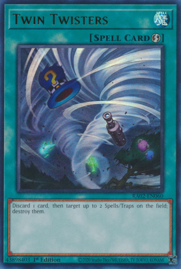 Twin Twisters - RA02-EN060 - Collector's Rare 1st Edition