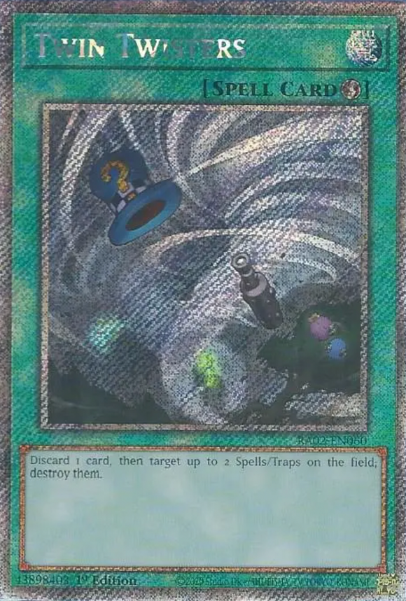 Twin Twisters - RA02-EN060 - Platinum Secret Rare 1st Edition
