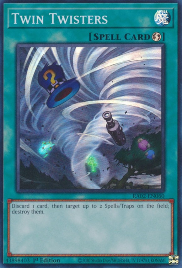 Twin Twisters - RA02-EN060 - Super Rare 1st Edition