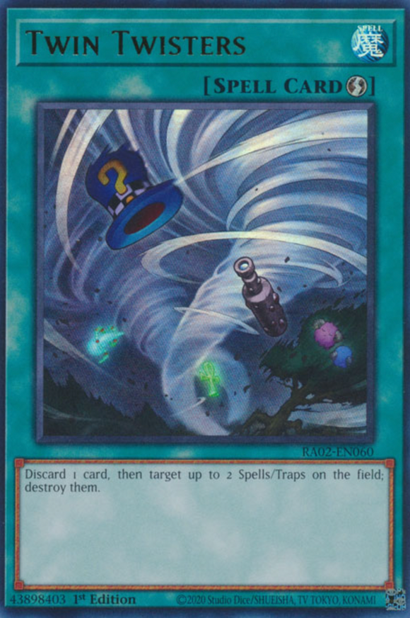 Twin Twisters - RA02-EN060 - Ultra Rare 1st Edition