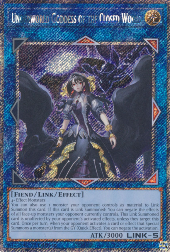 Underworld Goddess of the Closed World - RA02-EN045 - Platinum Secret Rare 1st Edition