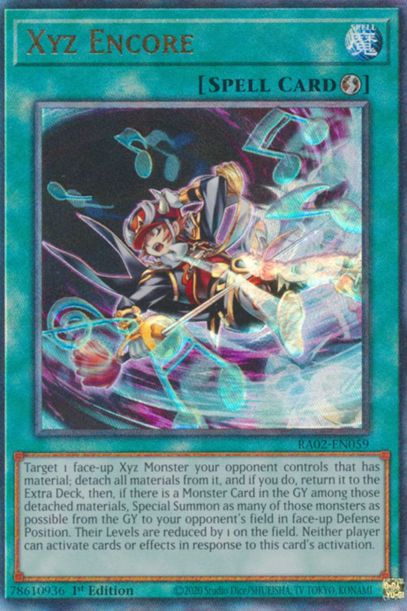 Xyz Encore - RA02-EN059 - Ultimate Rare 1st Edition