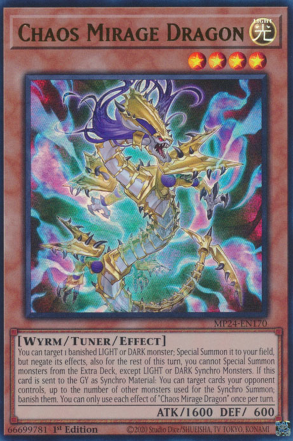 Chaos Mirage Dragon - MP24-EN170 - Ultra Rare 1st Edition