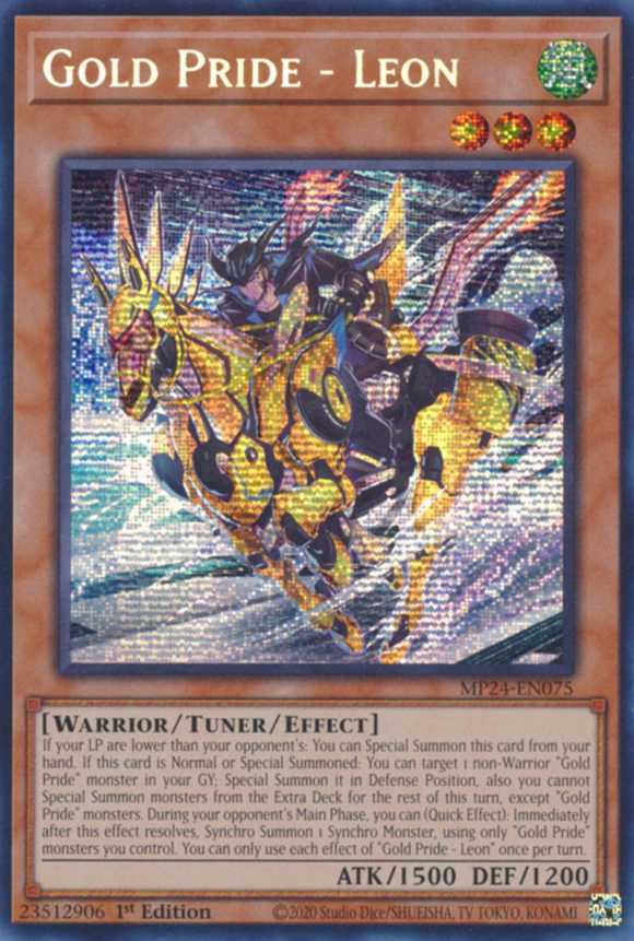 Gold Pride - Leon - MP24-EN075 - Prismatic Secret Rare 1st Edition