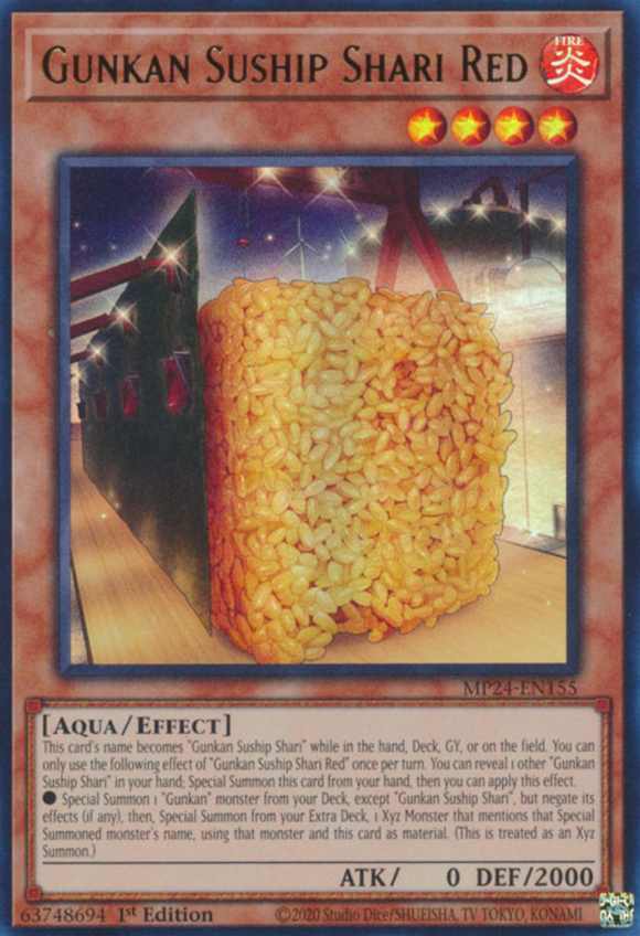Gunkan Suship Shari Red - MP24-EN155 - Ultra Rare 1st Edition