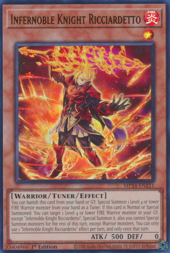 Infernoble Knight Ricciardetto - MP24-EN211 - Ultra Rare 1st Edition