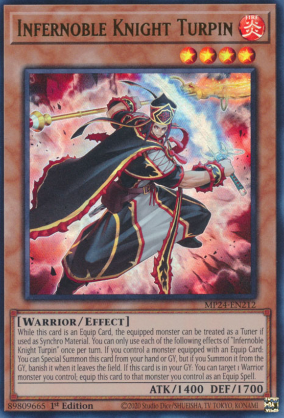 Infernoble Knight Turpin - MP24-EN212 - Ultra Rare 1st Edition