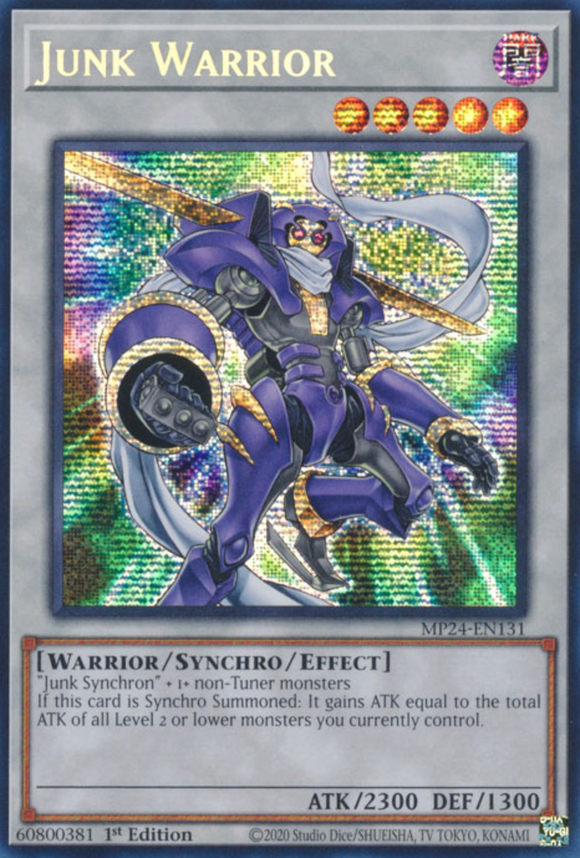 Junk Warrior - MP24-EN131 - Prismatic Secret Rare 1st Edition
