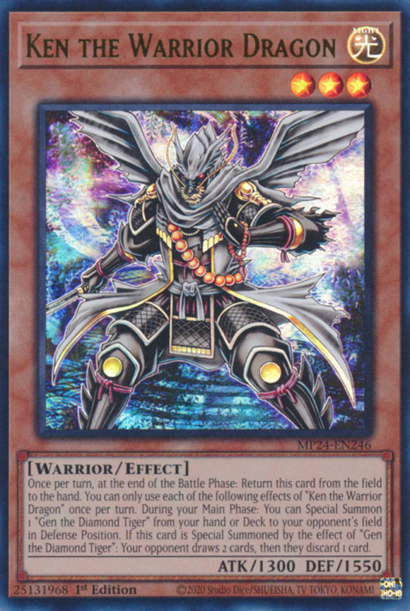 Ken the Warrior Dragon - MP24-EN246 - Ultra Rare 1st Edition