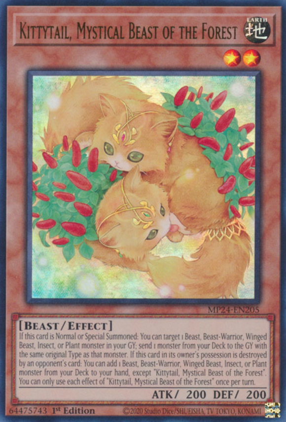 Kittytail, Mystical Beast of the Forest - MP24-EN205 - Ultra Rare 1st Edition