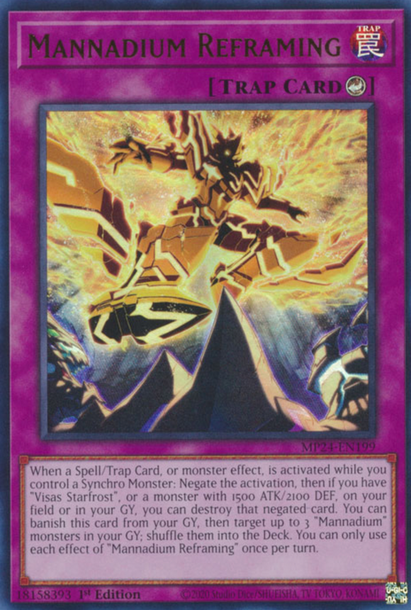 Mannadium Reframing - MP24-EN199 - Ultra Rare 1st Edition