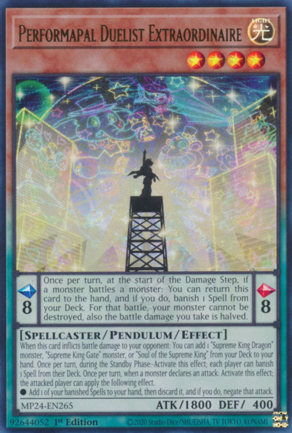 Performapal Duelist Extraordinaire - MP24-EN265 - Ultra Rare 1st Edition