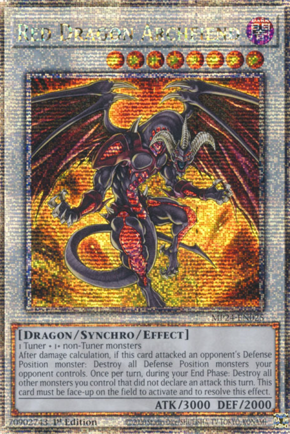 Red Dragon Archfiend - MP24-EN025 - Quarter Century Rare 1st Edition