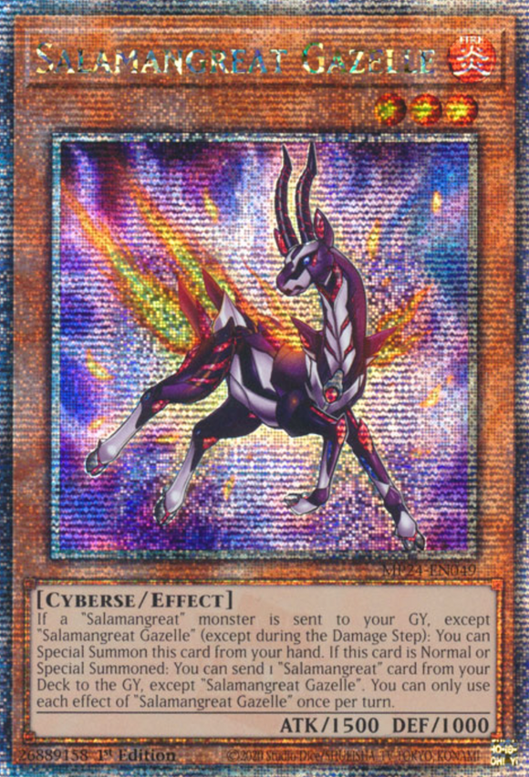 Salamangreat Gazelle - MP24-EN049 - Quarter Century Rare 1st Edition