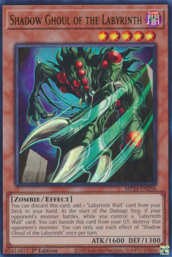 Shadow Ghoul of the Labyrinth - MP24-EN258 - Ultra Rare 1st Edition