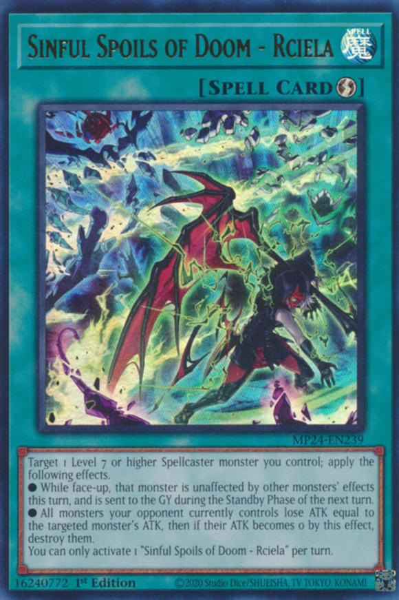Sinful Spoils of Doom - Rciela - MP24-EN239 - Ultra Rare 1st Edition