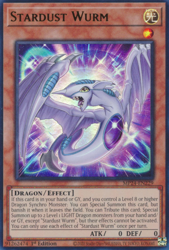 Stardust Wurm - MP24-EN229 - Ultra Rare 1st Edition