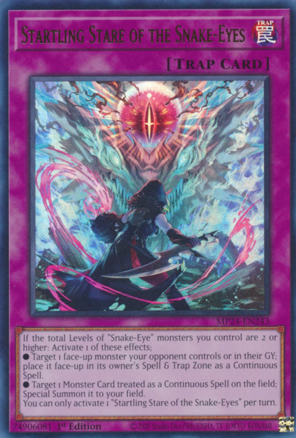 Startling Stare of the Snake-Eyes - MP24-EN243 - Ultra Rare 1st Edition