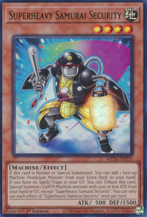 Superheavy Samurai Security - MP24-EN231 - Ultra Rare 1st Edition