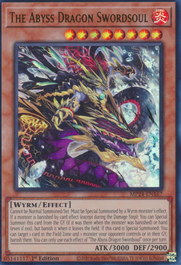 The Abyss Dragon Swordsoul - MP24-EN167 - Ultra Rare 1st Edition