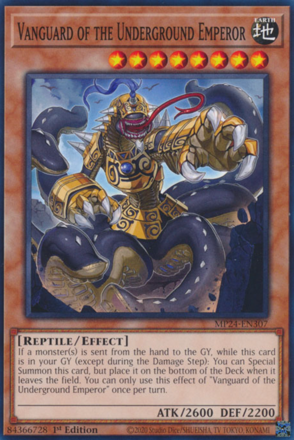 Vanguard of the Underground Emperor - MP24-EN307 - Common 1st Edition