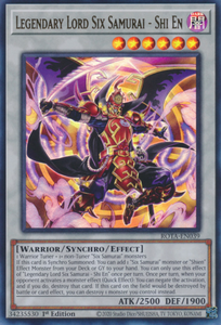 Legendary Lord Six Samurai - Shi En - ROTA-EN039 - Ultra Rare 1st Edition