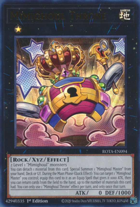 Mimighoul Throne - ROTA-EN094 - Ultra Rare 1st Edition
