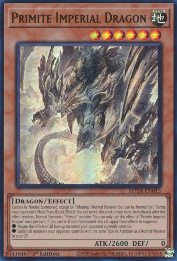 Primite Imperial Dragon - ROTA-EN013 - Ultra Rare 1st Edition