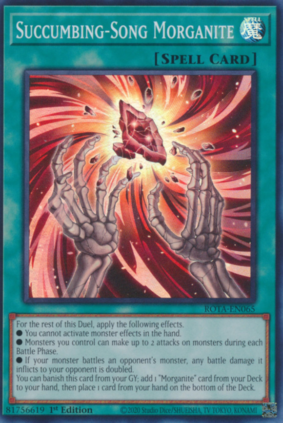 Succumbing-Song Morganite - ROTA-EN065 - Super Rare 1st Edition