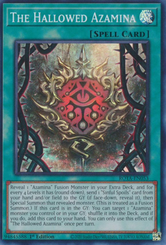 The Hallowed Azamina - ROTA-EN053 - Super Rare 1st Edition