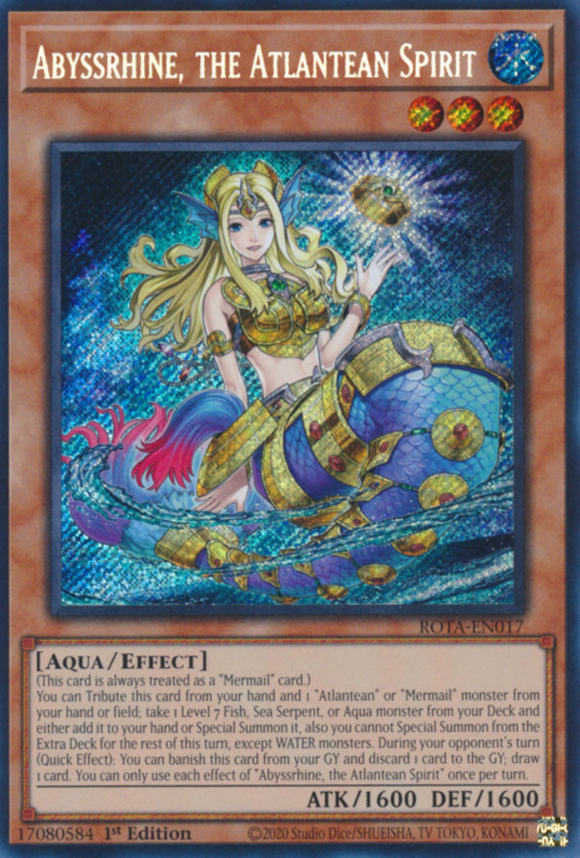 Abyssrhine, the Atlantean Spirit - ROTA-EN017 - Secret Rare 1st Edition