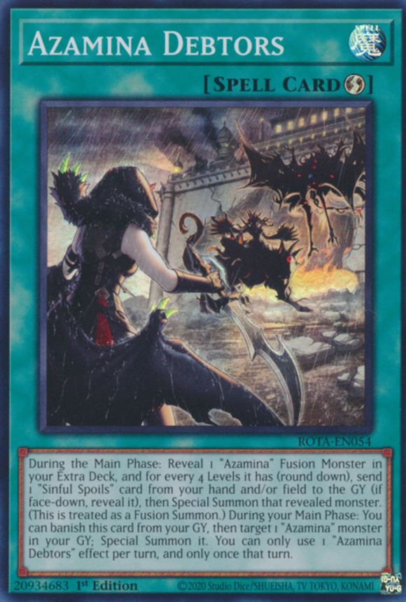 Azamina Debtors - ROTA-EN054 - Super Rare 1st Edition