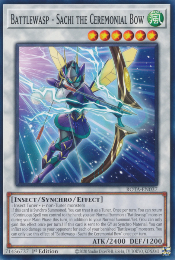 Battlewasp - Sachi the Ceremonial Bow - ROTA-EN037 - Common 1st Edition