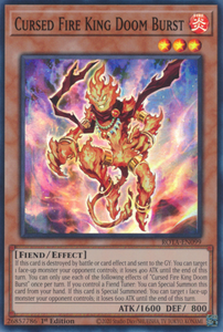 Cursed Fire King Doom Burst - ROTA-EN099 - Super Rare 1st Edition