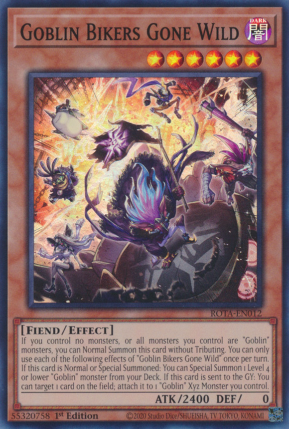 Goblin Bikers Gone Wild - ROTA-EN012 - Super Rare 1st Edition
