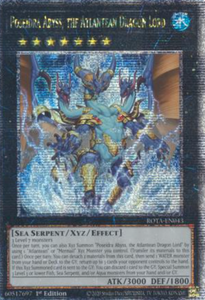 Poseidra Abyss, the Atlantean Dragon Lord - ROTA-EN043 - Quarter Century Rare 1st Edition