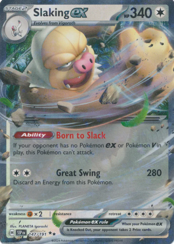Slaking ex - 147/191 - Ultra Rare